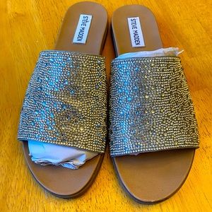 Steve Madden Kept Sandal Metallic Silver